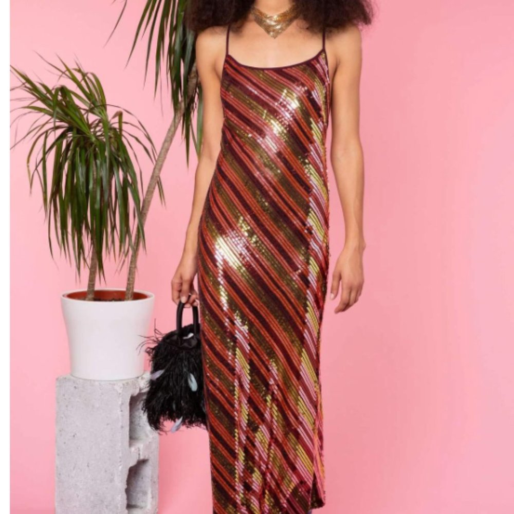Rixo Sylvie Sequin Dress